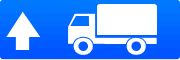 Дорожный знак - Направление движения для грузовых автомобилей