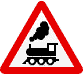 Дорожный знак - Железнодорожный переезд без шлагбаума