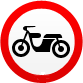Дорожный знак - Движение мотоциклов запрещено