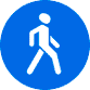 Дорожный знак - Пешеходная дорожка