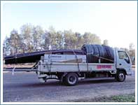 Перевозка топливопроводов, труб ПВХ, оборудования для заправочных станций минигрузовиком с гидробортом (гидролифтом).